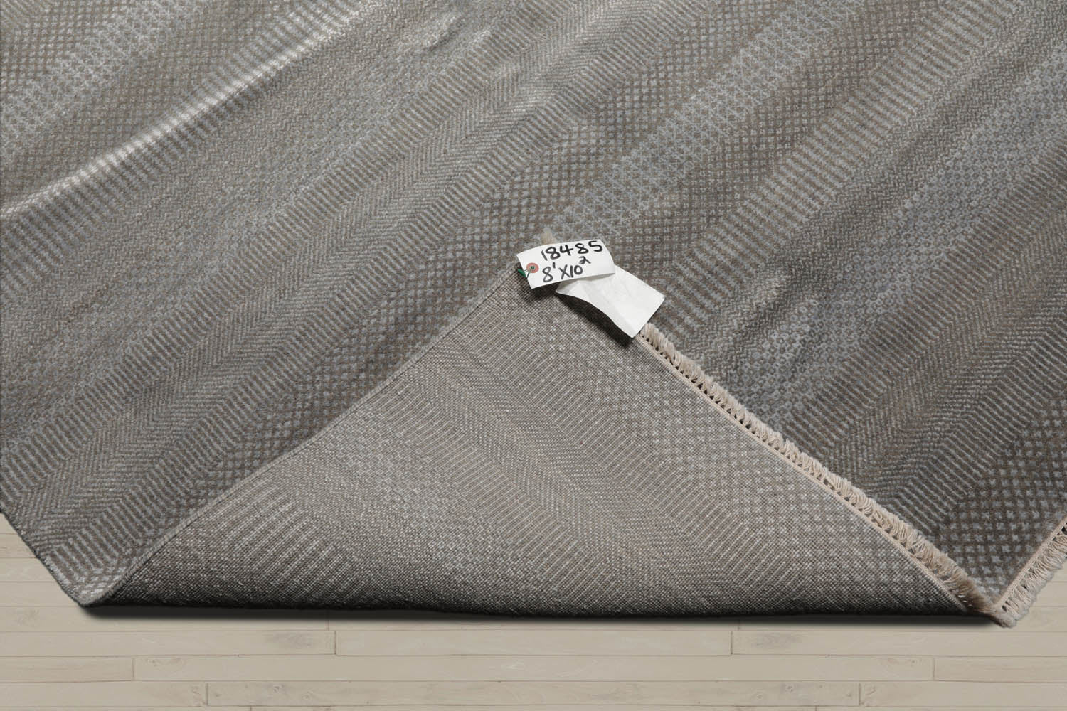 8x10 Tone On Tone Gray, , Color Hand Knotted Tibetan 100% Wool Modern & Contemporary Oriental Rug
