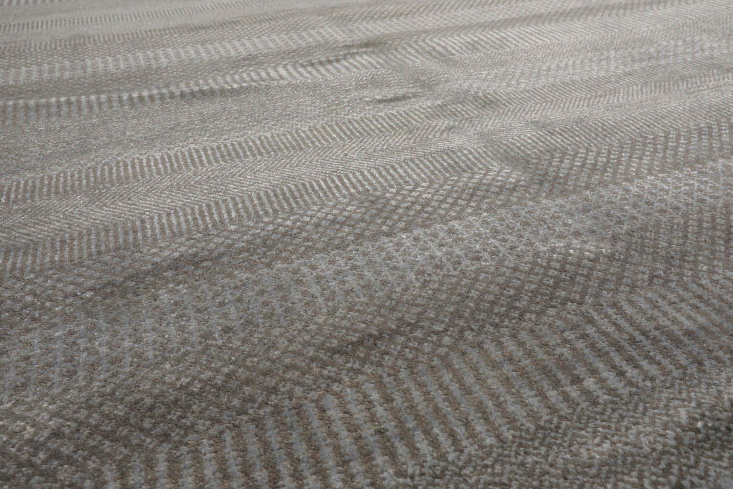 8x10 Tone On Tone Gray, , Color Hand Knotted Tibetan 100% Wool Modern & Contemporary Oriental Rug