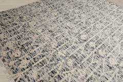 8x10 Ivory, Gray, Graphite Color Hand Knotted Oushak 100% Wool  Oriental Rug