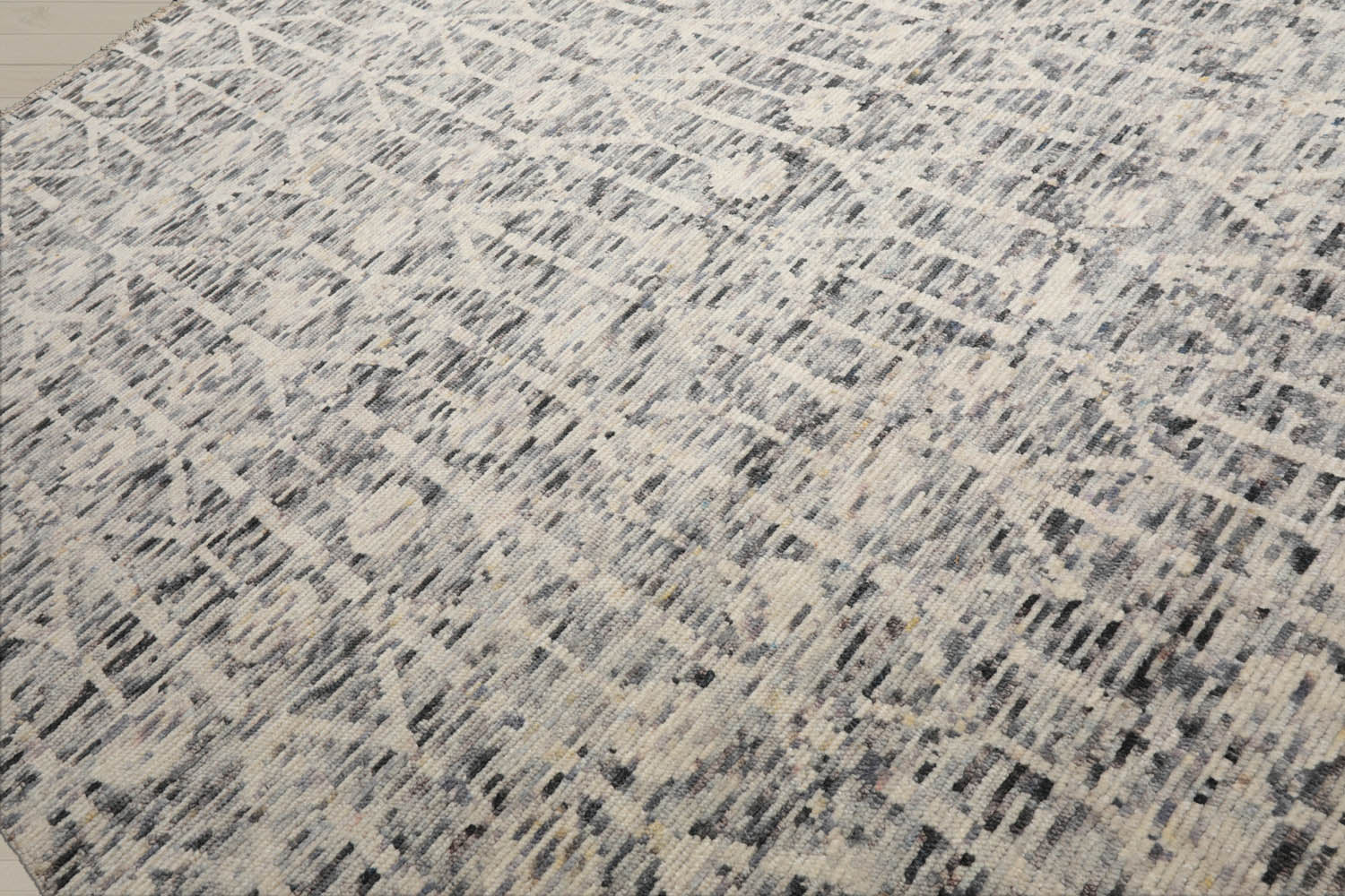 8x10 Ivory, Gray, Graphite Color Hand Knotted Oushak 100% Wool  Oriental Rug