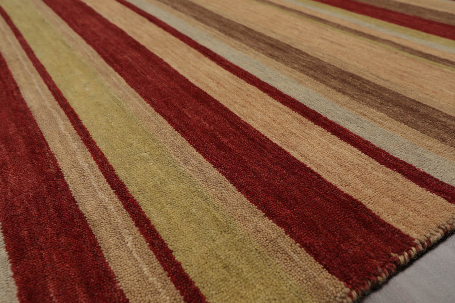 5x8 Multicolor, Brown, Gray Color Hand Knotted  100% Wool Modern Oriental Rug