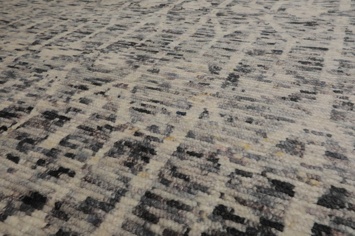 8x10 Ivory, Gray, Graphite Color Hand Knotted Oushak 100% Wool  Oriental Rug