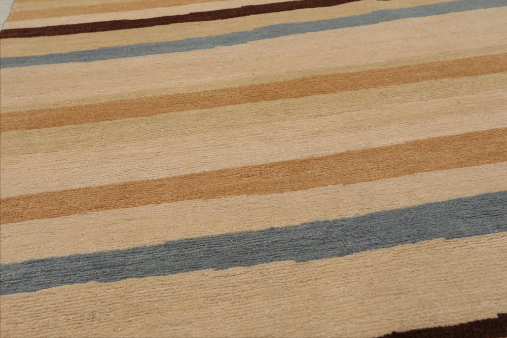 3x5 Beige, Tan, Brown Color Hand Knotted Tibetan 100% Wool Modern & Contemporary Oriental Rug