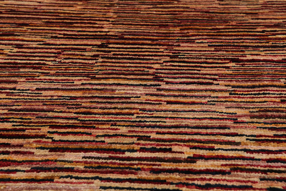4x6 Gold, Rust, Beige Color Hand Knotted Peshawar 100% Wool Traditional Oriental Rug