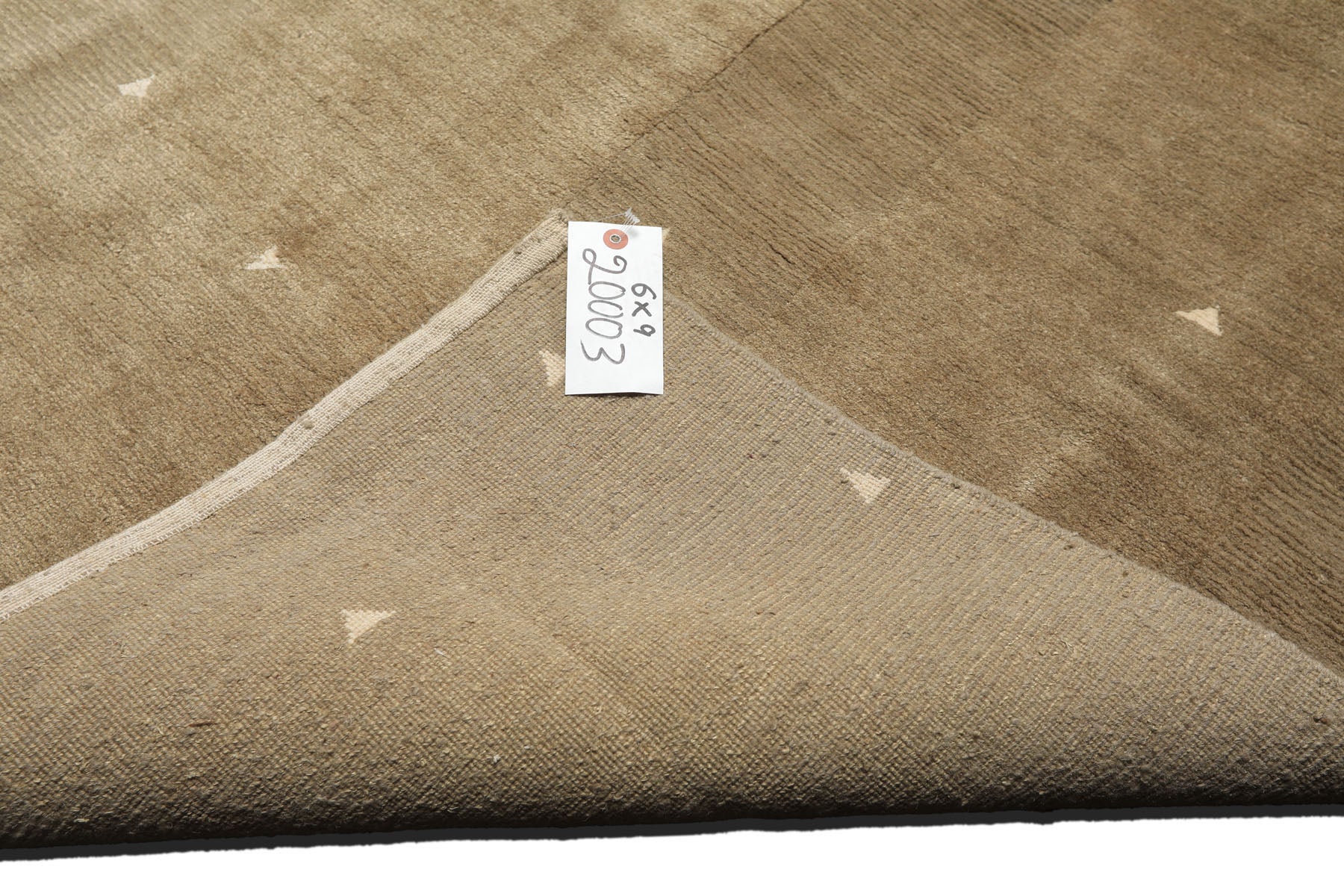 Multi Size Moss Gray Brown Color Hand Knotted Tibetan Wool & Silk Modern & Contemporary Oriental Rug