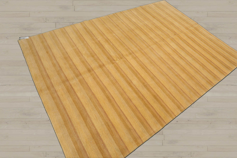 6x9 Gold, Tan, Color Hand Knotted Tibetan 100% Wool Modern & Contemporary Oriental Rug