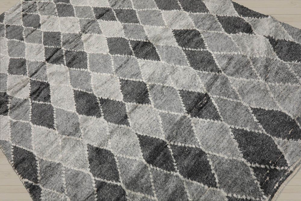 5x8 Tone On Tone Gray, , Color Hand Knotted  100% Wool Tribal Oriental Rug