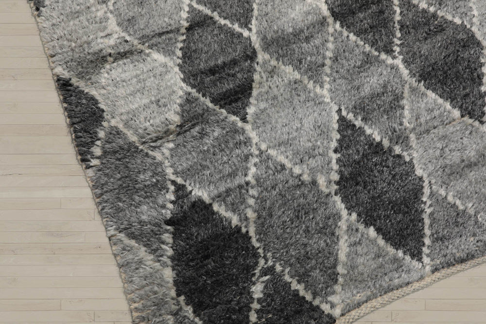 5x8 Tone On Tone Gray, , Color Hand Knotted  100% Wool Tribal Oriental Rug