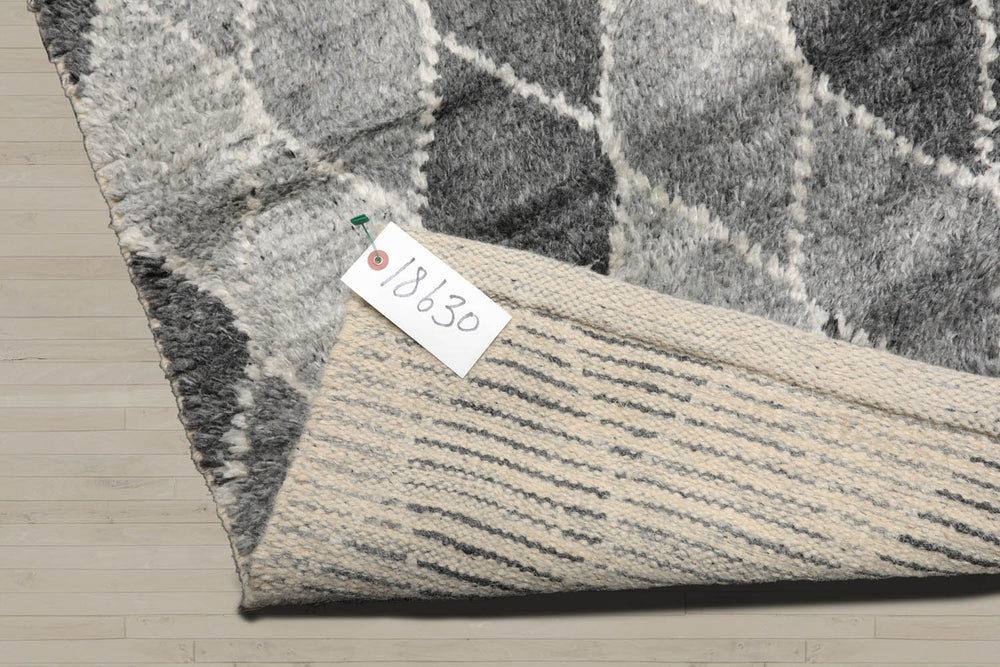 5x8 Tone On Tone Gray, , Color Hand Knotted  100% Wool Tribal Oriental Rug