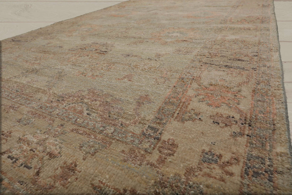 4x6 Mint, Pistacchio, Blush Color Hand Knotted Afghan Oushak 100% Wool Traditional Oriental Rug