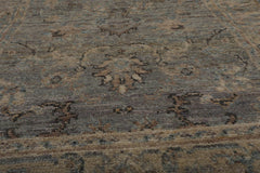 3x5 Gray, Beige, Taupe Color Hand Knotted Oushak 100% Wool Traditional Oriental Rug