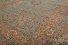 6x9 Mint, Blush, Ivory Color Hand Knotted Afghan Oushak 100% Wool Traditional Oriental Rug