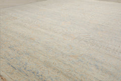 8x10 Gray, Beige, Blue Color Hand Knotted Oushak Wool Transitional Oriental Rug