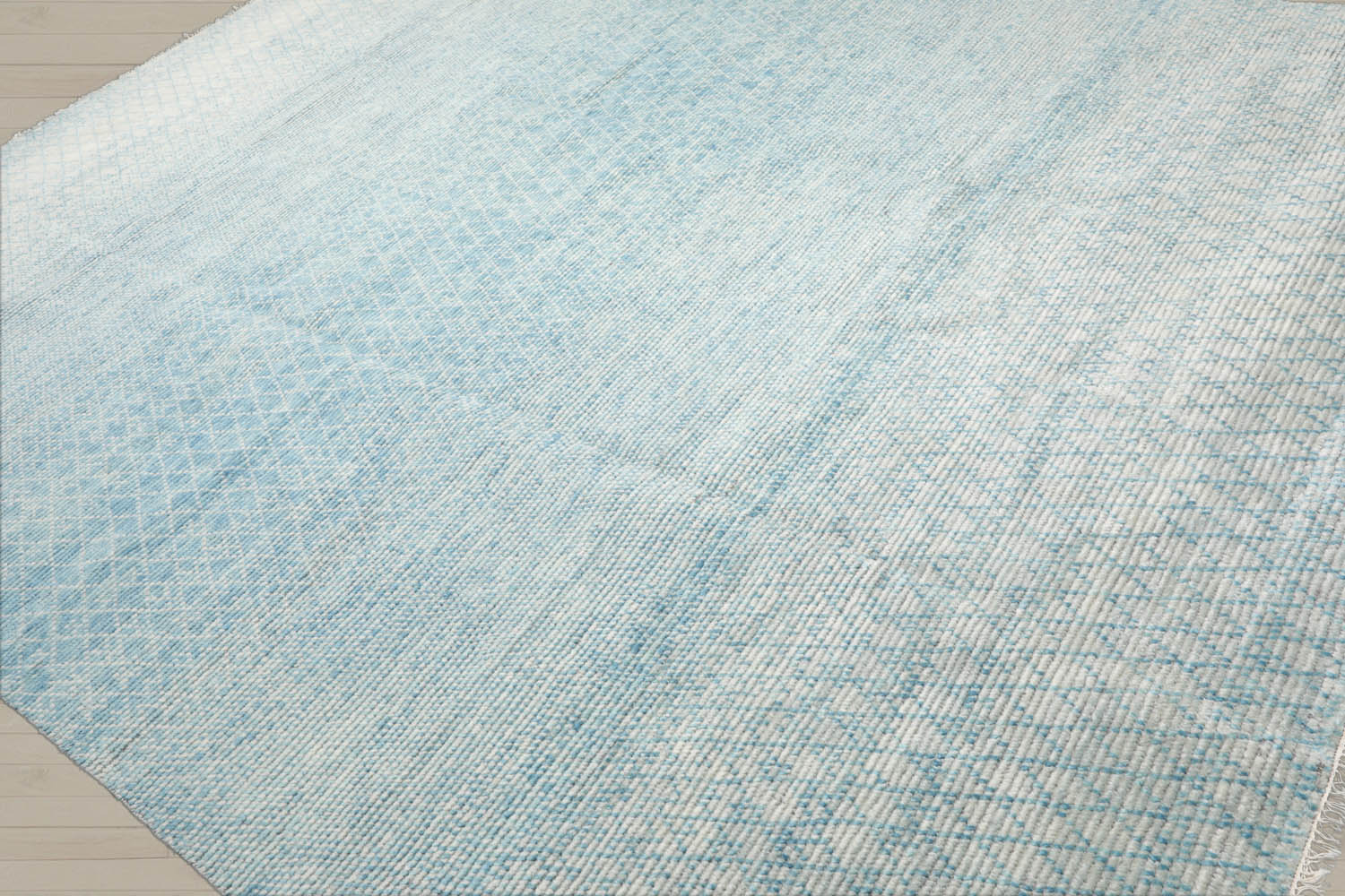 9x12 Ivory, Aqua, Color Hand Knotted  Wool Contemporary Oriental Rug