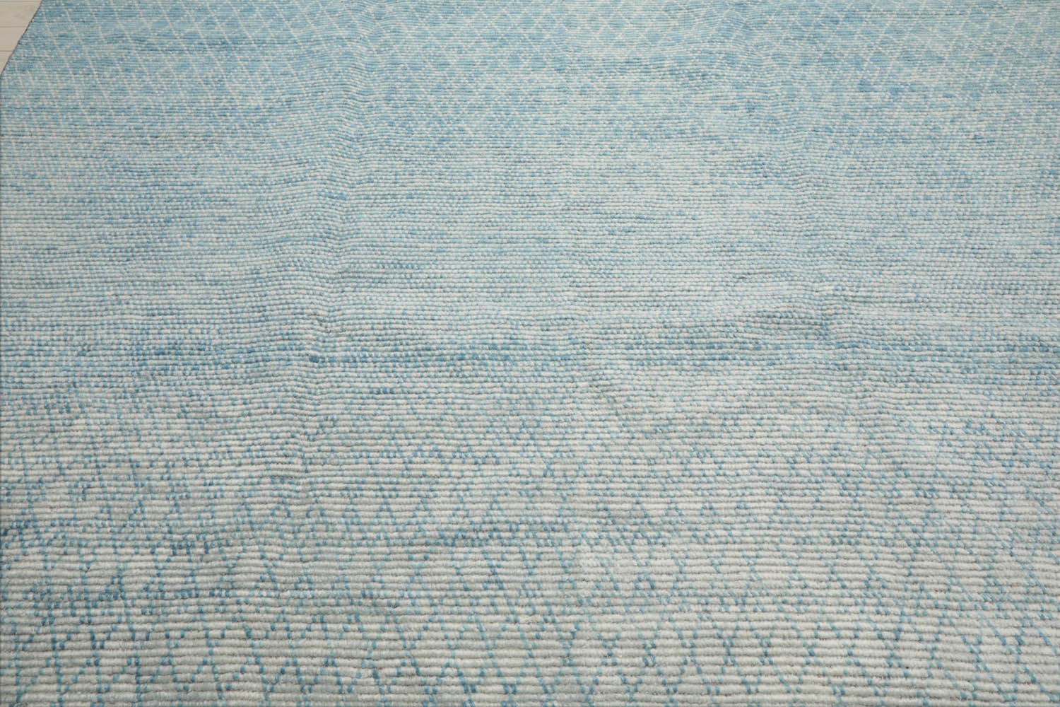 9x12 Ivory, Aqua, Color Hand Knotted  Wool Contemporary Oriental Rug