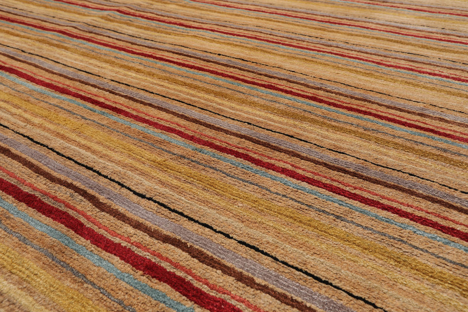 9x12 Gold, Beige, Aqua Color Hand Knotted Tibetan Silk Contemporary Oriental Rug