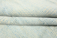 9x12 Ivory, Aqua, Color Hand Knotted Tibetan Wool & Silk Modern & Contemporary Oriental Rug