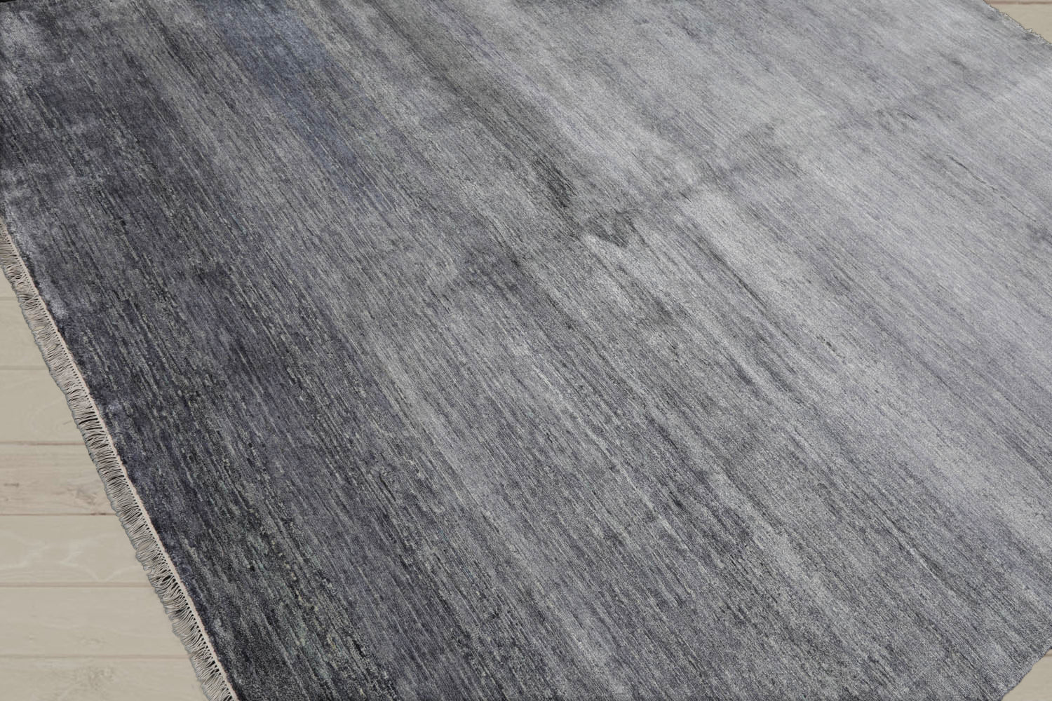 8x11 Gray, Slate, Color Hand Knotted Tibetan 100% Wool Modern Oriental Rug