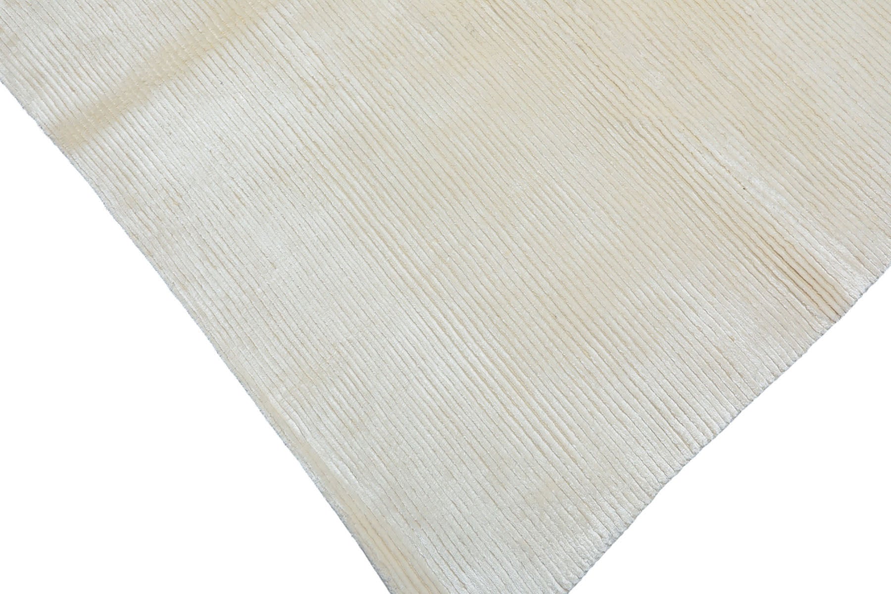 Runner Off White, , Color Hand Knotted Tibetan Viscose Moden & Contemporary Oriental Rug