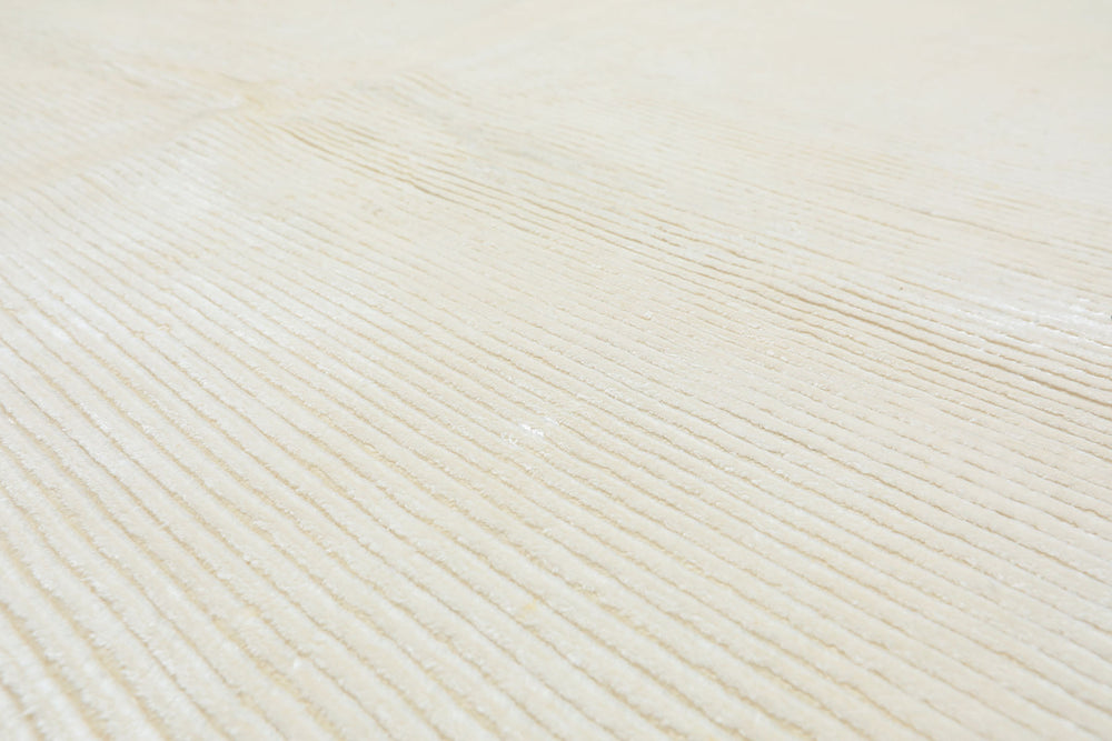 Runner Off White, , Color Hand Knotted Tibetan Viscose Moden & Contemporary Oriental Rug