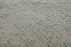 8x10 Beige, Taupe, Green Color Hand Knotted Tibetan Wool & Silk Modern Oriental Rug
