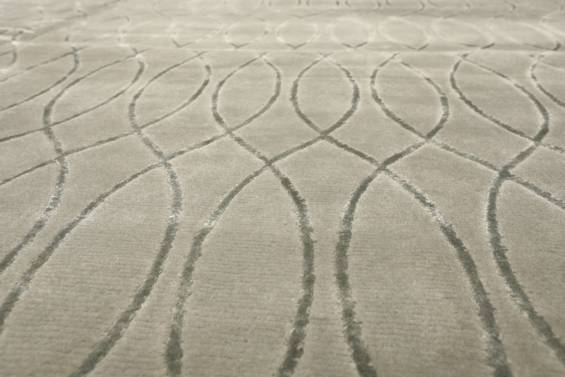 9x12 Tone on Tone Faded Seafoam, , Color Hand Knotted Tibetan Wool & Pure Silk Modern & Contemporay Oriental Rug
