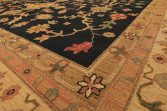 12x18 Charcoal, Beige, Sage Color Hand Knotted Soumak Wool Traditional Oriental Rug