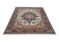 8x10 Gray
, Beige
, Teal
 Color Hand Knotted Oushak Wool Traditional Oriental Rug