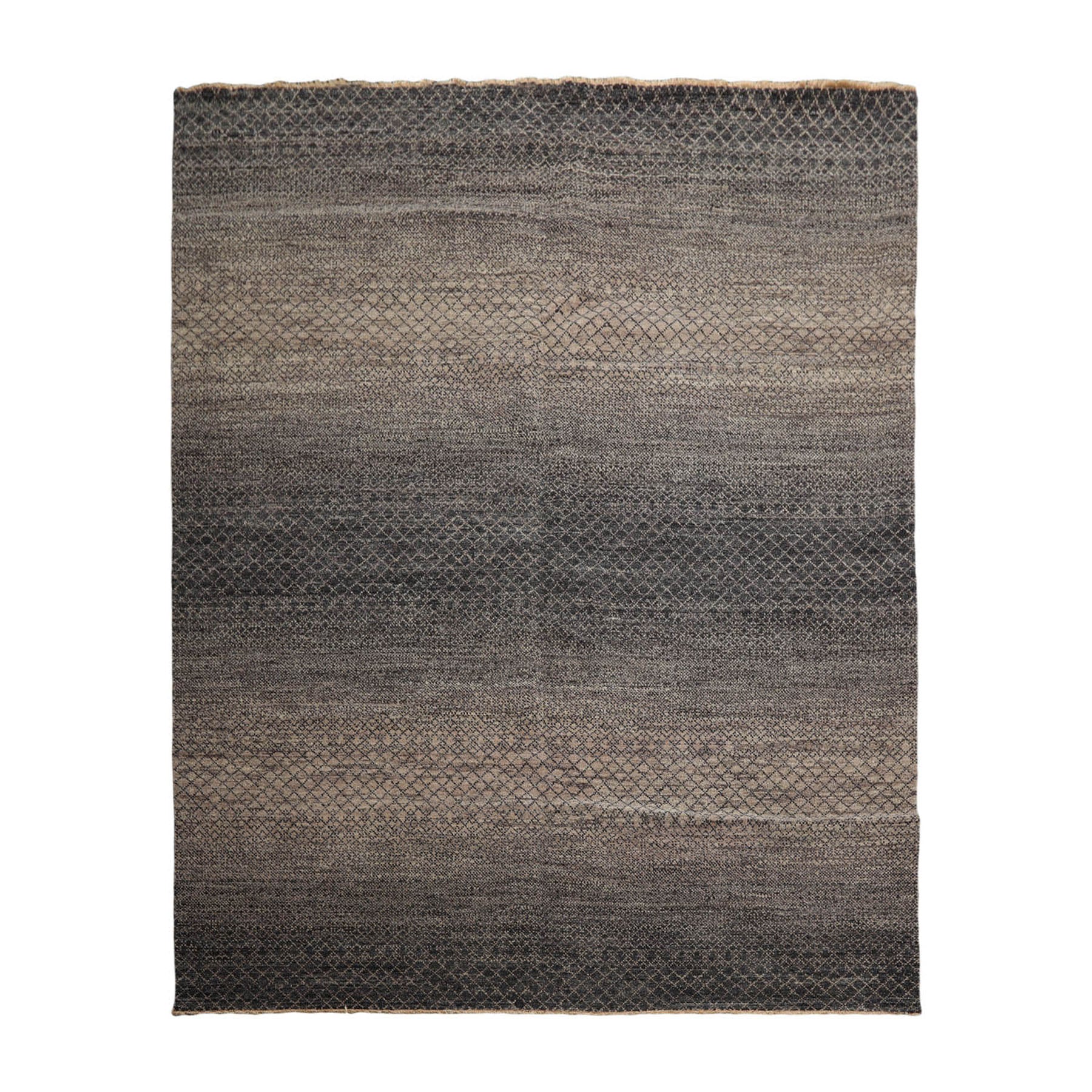 8x10 Gray, Beige, Color Hand Knotted  100% Wool Modern Oriental Rug