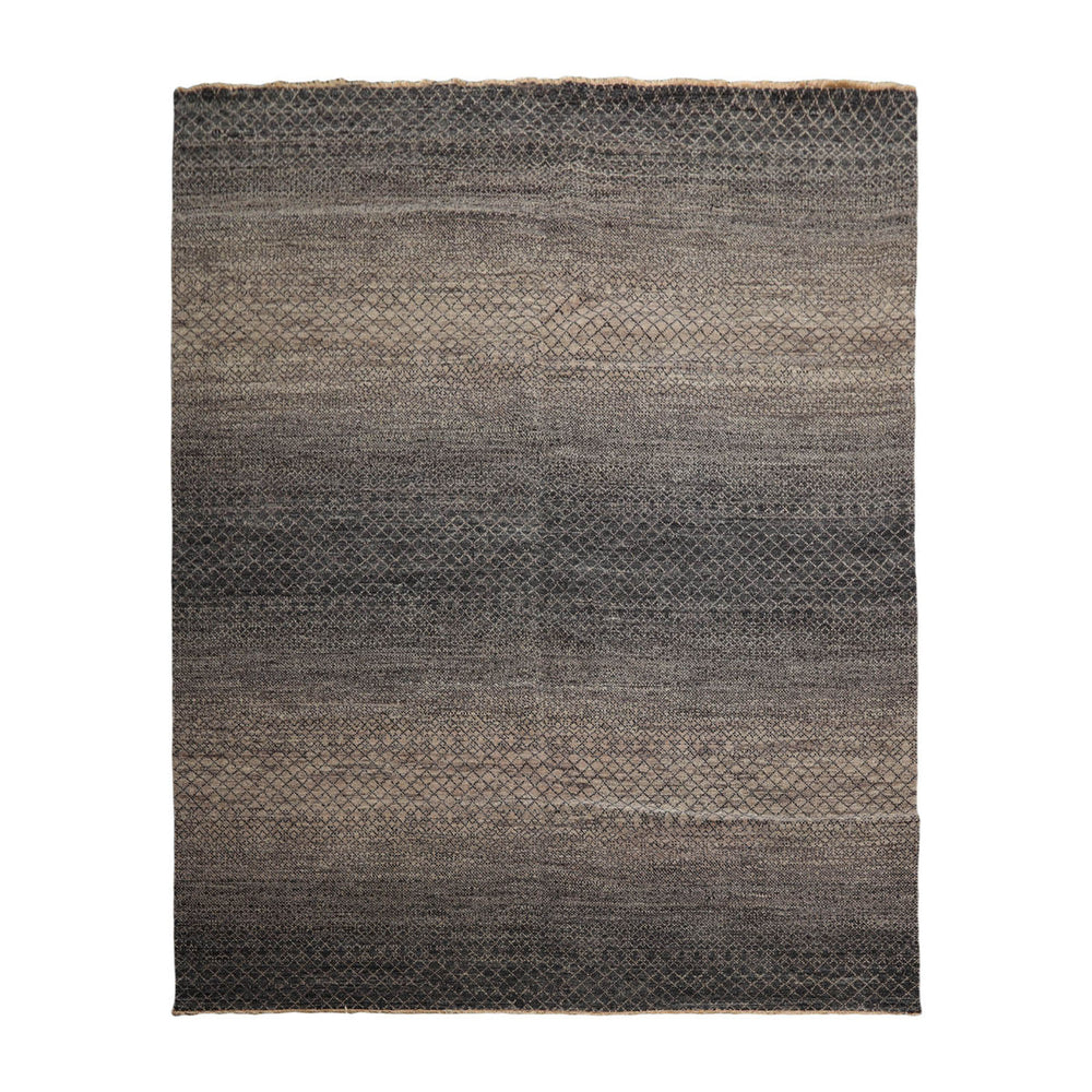 8x10 Gray, Beige, Color Hand Knotted  100% Wool Modern Oriental Rug