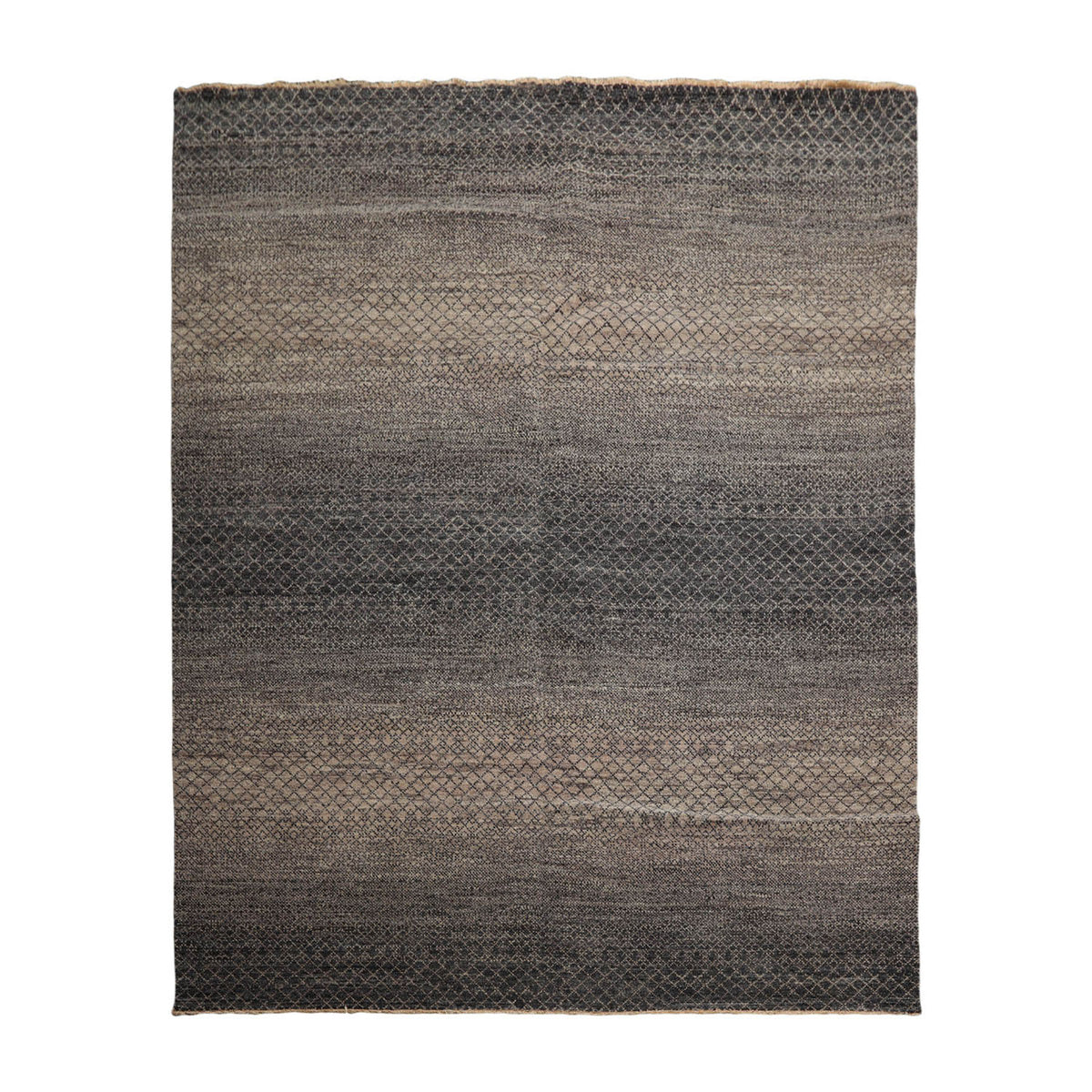 8x10 Gray, Beige, Color Hand Knotted  100% Wool Modern Oriental Rug