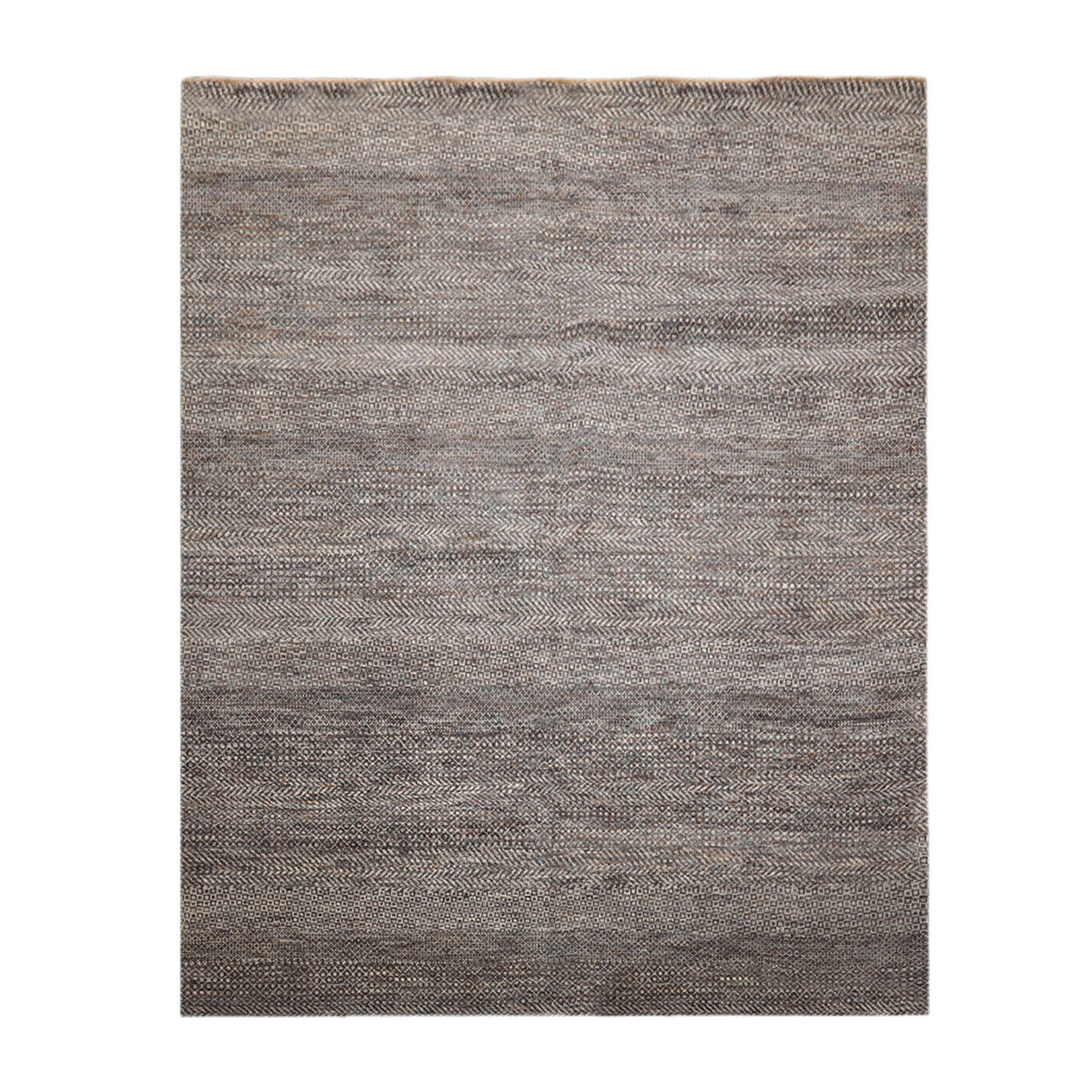 8x10 Ivory, Gray, Brown Color Hand Knotted  100% Wool Modern Oriental Rug