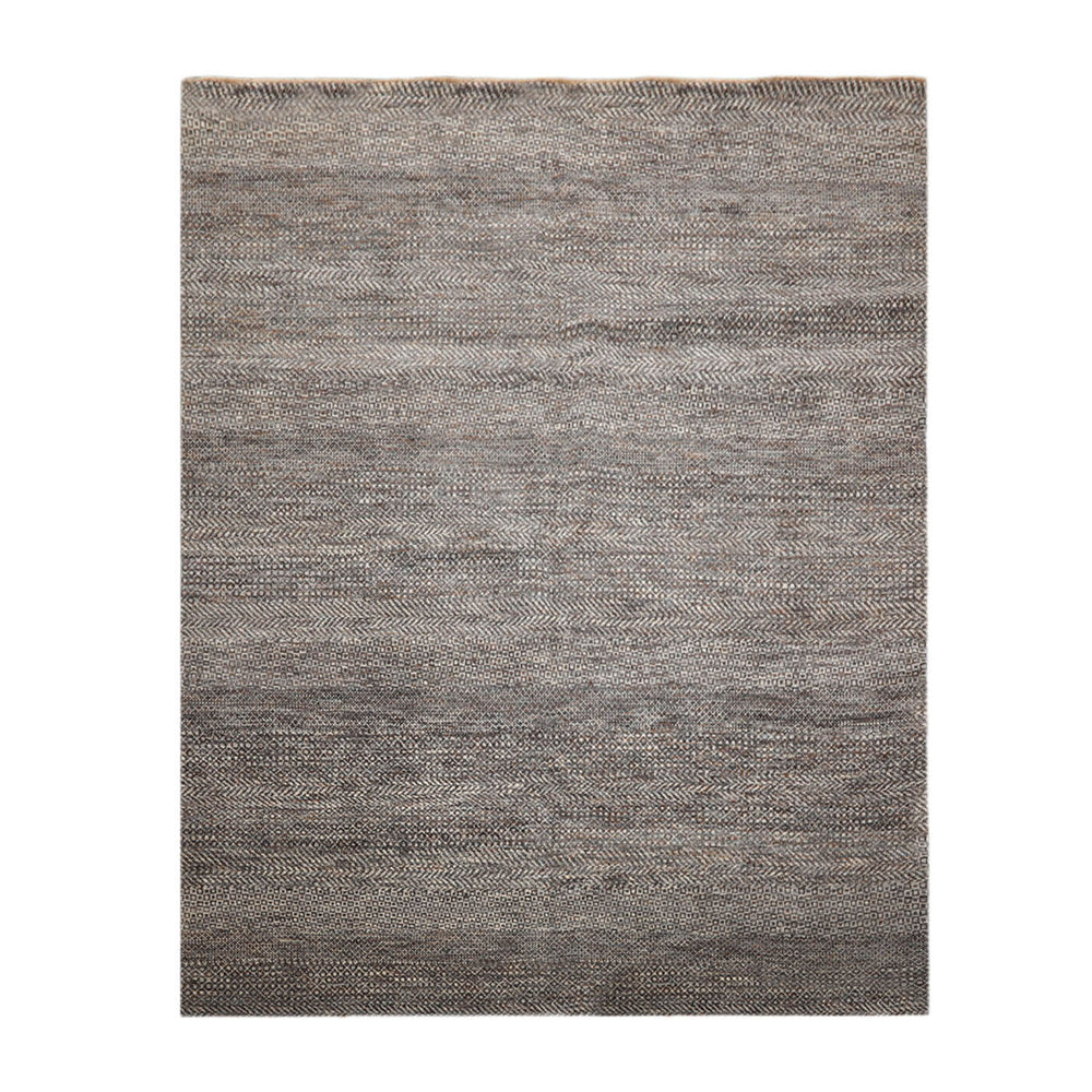 8x10 Ivory, Gray, Brown Color Hand Knotted  100% Wool Modern Oriental Rug