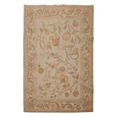 6x9 Beige, Tan, Light Gold Color Hand Knotted  100% Wool Traditional Oriental Rug