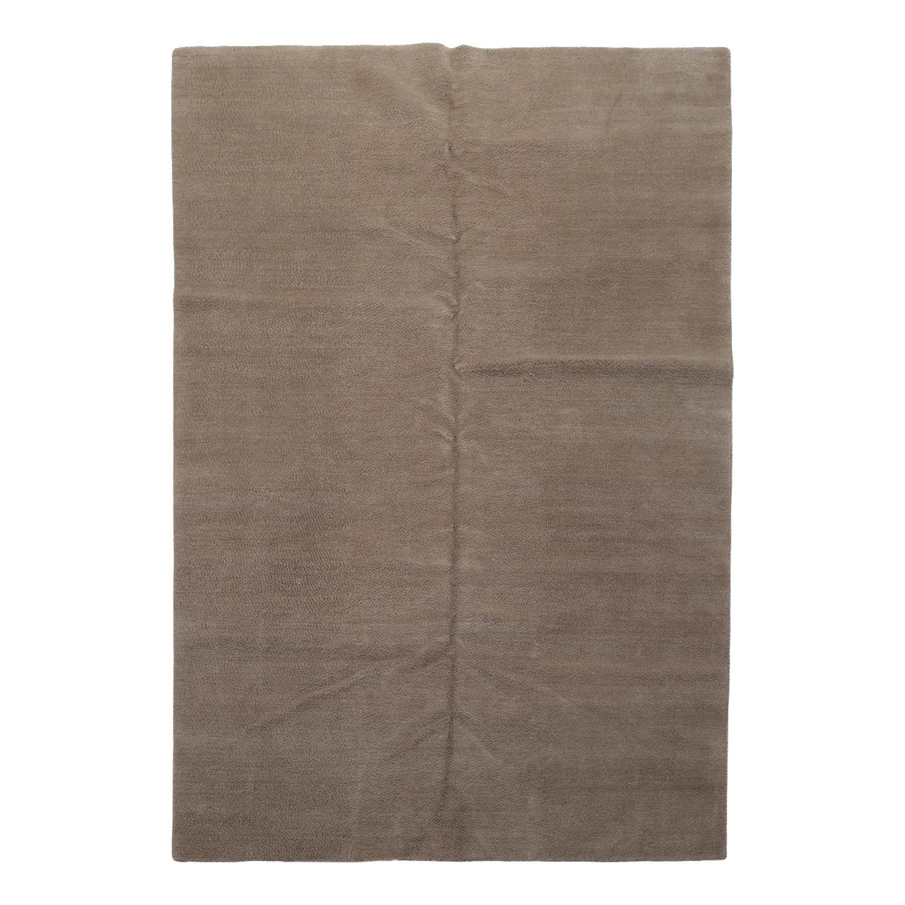 6x9 Tone on Tone Taupe, , Color Hand Knotted  Wool & Silk Modern Oriental Rug