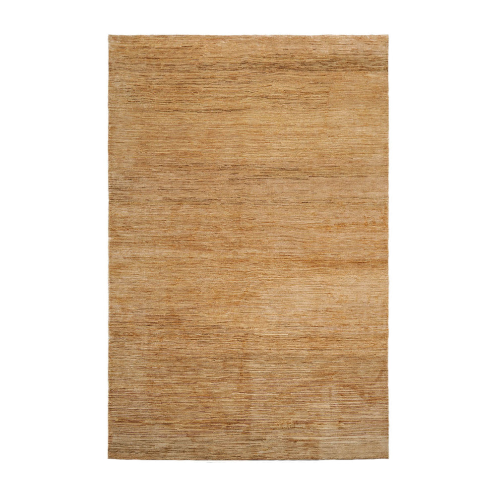 6x9 Tone on tone Gold, , Color Hand Knotted Tibetan Sherpa 100% Wool Modern Oriental Rug