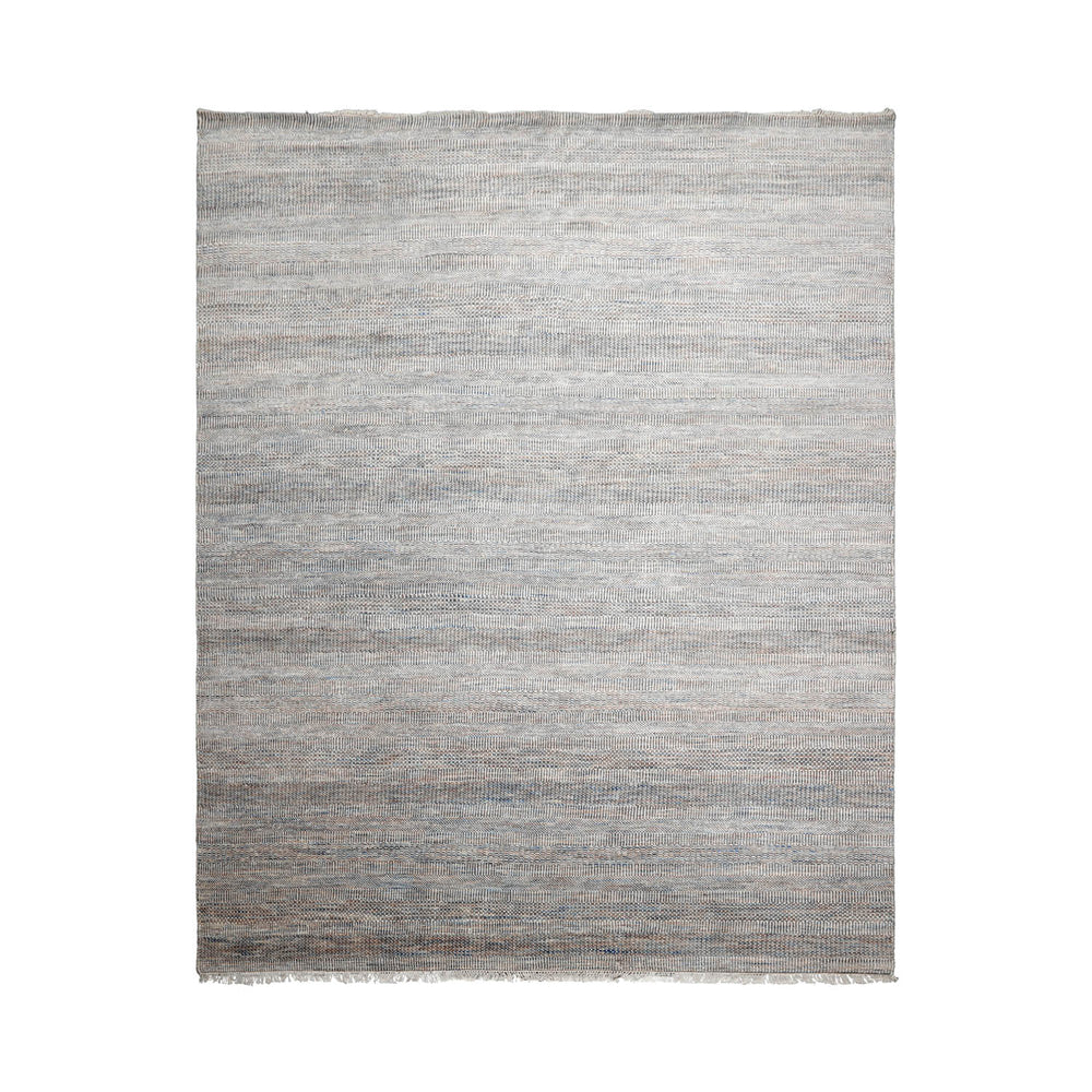 8x10 Tan, Gray, Brown Color Hand Knotted  100% Wool Modern Oriental Rug