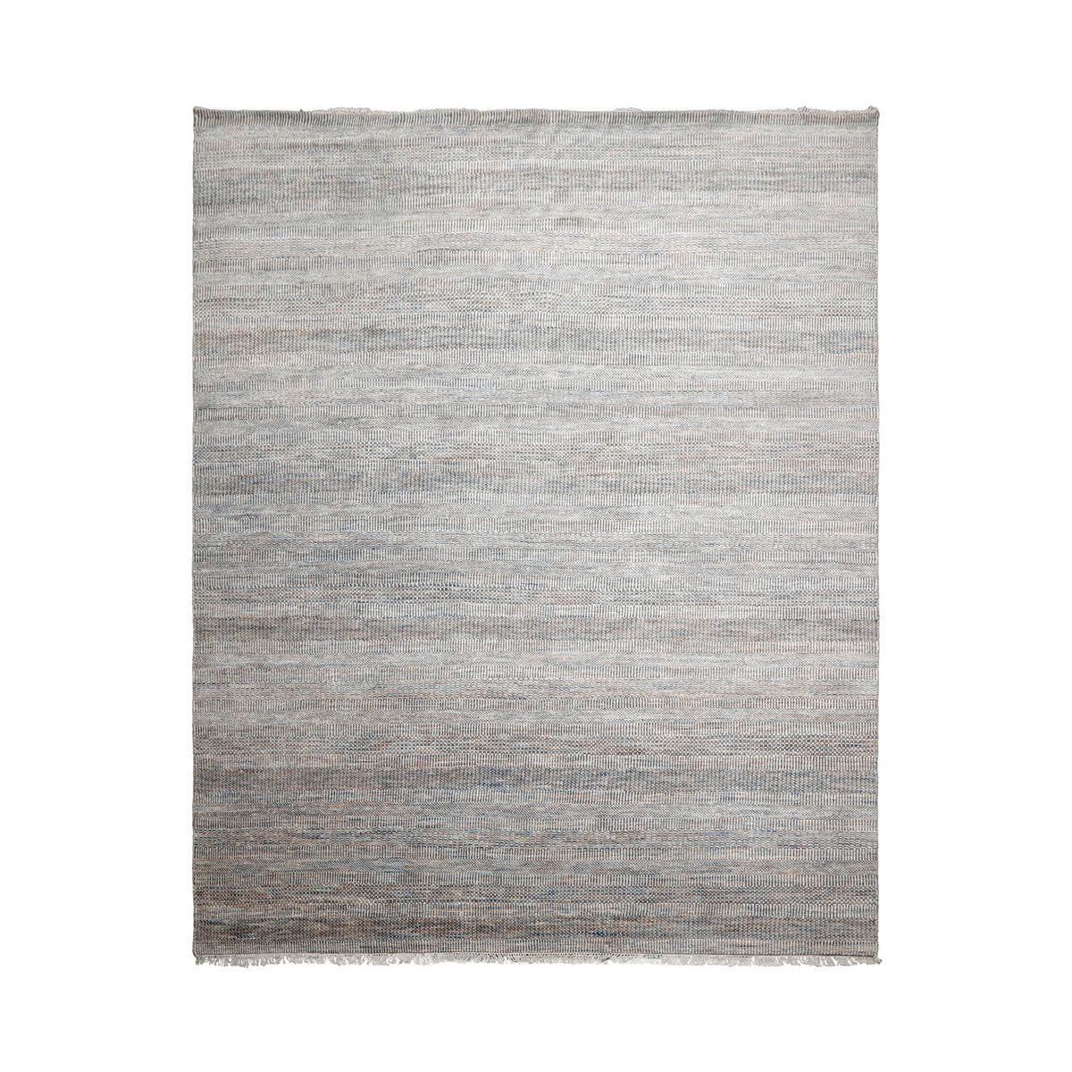 8x10 Tan, Gray, Brown Color Hand Knotted  100% Wool Modern Oriental Rug