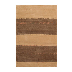 4x6 Camel, Brown, Color Hand Knotted Tibetan 100% Wool Modern Oriental Rug