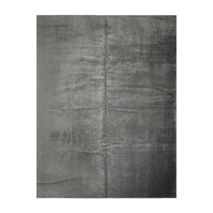 Palace Gray tone on tone, , Color Hand Knotted  Wool & Silk Modern Oriental Rug