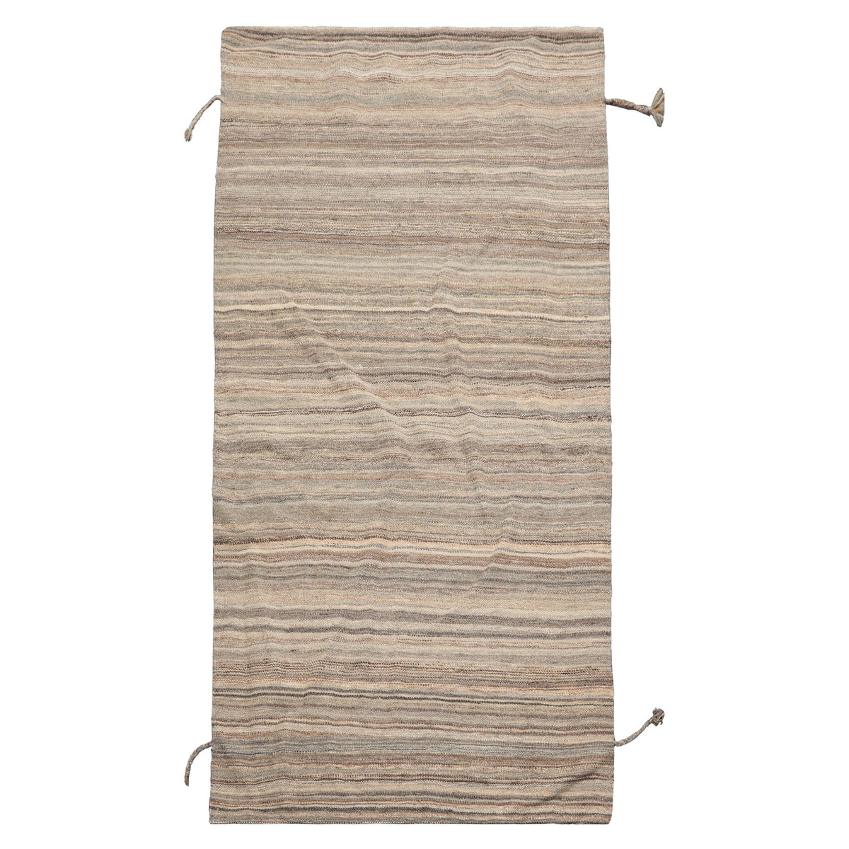 3x5 Beige, Tan, Gray Color Hand Knotted Afghan Moroccan Wool Modern & Contemporary Oriental Rug