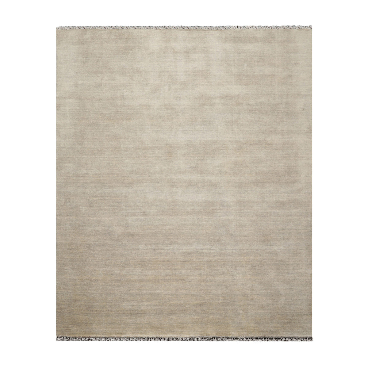 Multi Size Mossy Gray Color Hand Knotted  Wool Modern Oriental Rug