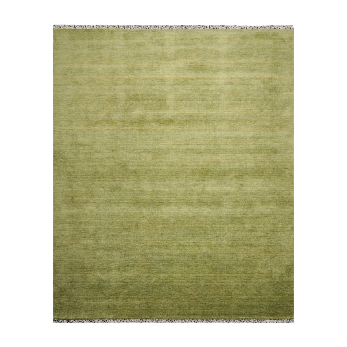 Multi Size Green Color Hand Knotted  Wool Modern Oriental Rug
