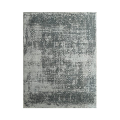 8x10 Tone On Tone Gray, Charcoal, Color Hand Knotted  100% Wool Transitional Oriental Rug