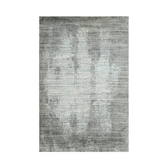 5x8 Gray, Silver, Color Hand Knotted  100% Wool Modern & Contemporary Oriental Rug