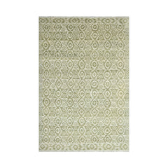10x14 Beige, Green, Color Hand Knotted  100% Wool Southwestern Oriental Rug