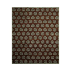 10x14 Brown, Aqua, Color Hand Knotted  100% Wool Transitional Oriental Rug