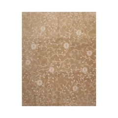 8x10 Tone on Tone Beige, , Color Hand Knotted  100% Wool Transitional Oriental Rug