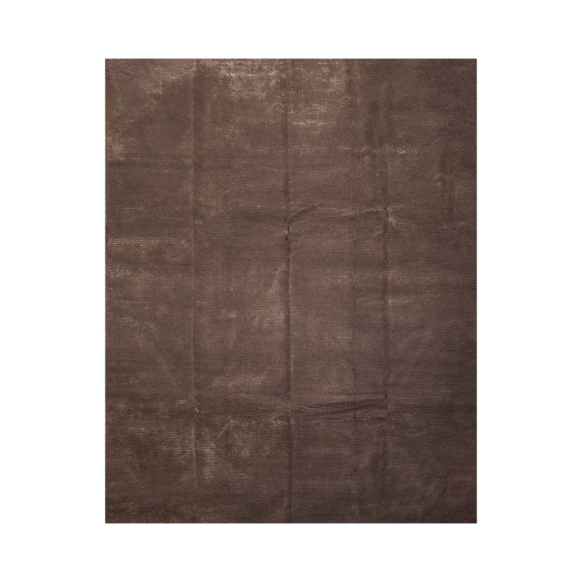 8x10 Brown, Beige, Color Hand Knotted  Wool & Silk Contemporary Oriental Rug