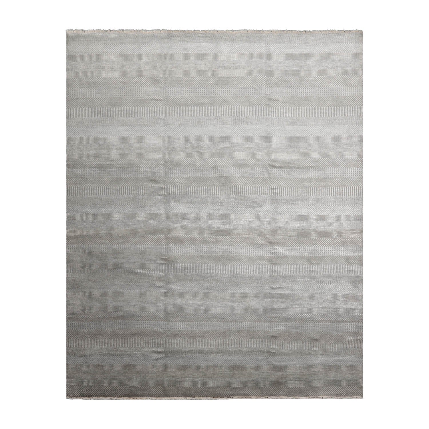 8x10 Tone On Tone Gray, , Color Hand Knotted Tibetan 100% Wool Modern & Contemporary Oriental Rug